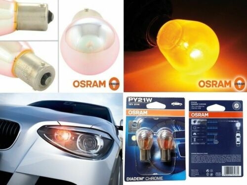 Osram Diadem Blinkerlampen 21W 7507DC chrom Blinker Lampe BAU15S
