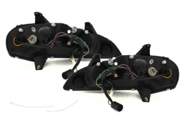 Scheinwerfer für Opel Tigra A 94-00 Led-Tagfahrlicht-Optik schwarz
