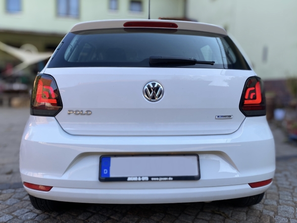LED Rückleuchten für VW Polo 6R 6C 09-17 schwarz Heckleuchten