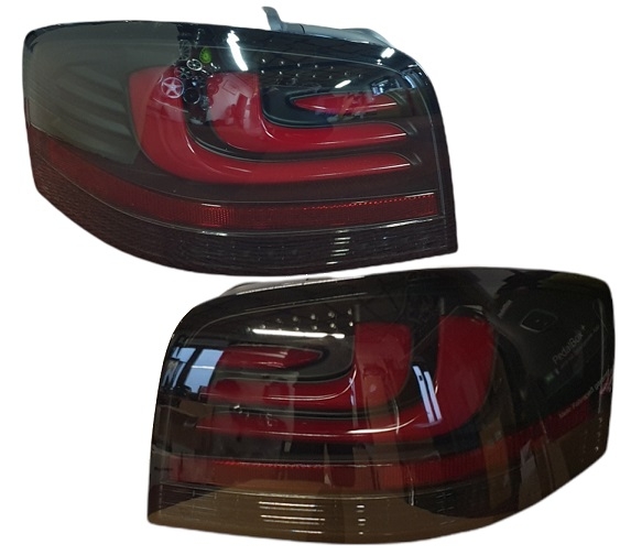 carDNA LED Rückleuchten für Audi A3 8P 3-Türer black/smoke schwarz DYNAMISCHER BLINKER