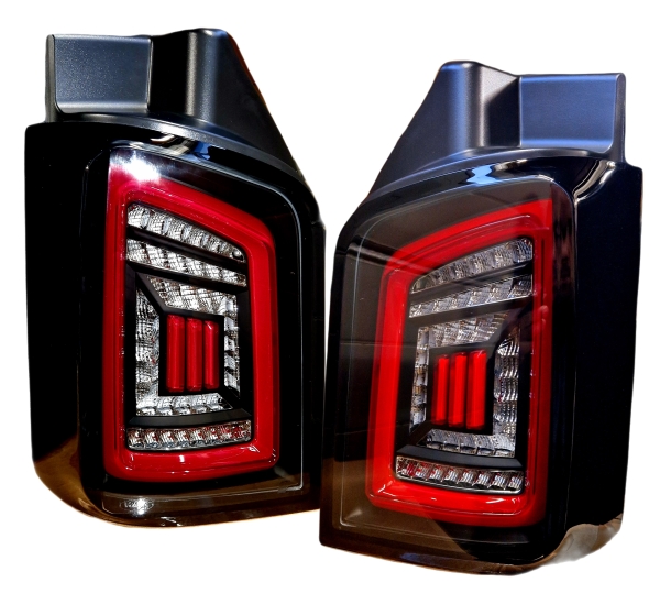 Voll LED Rückleuchten für VW T5 2003-2015 schwarz rot