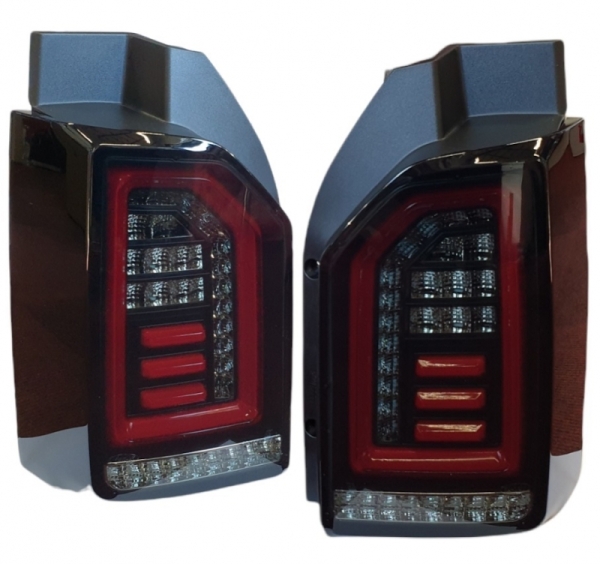 Voll LED Rückleuchten für VW T6 2015-2019 schwarz rot