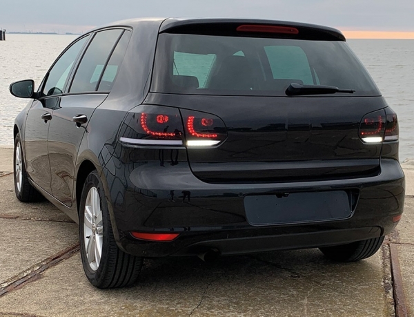 LED Rückleuchten schwarz für VW Golf VI 6 08+ dynamischer Blinker