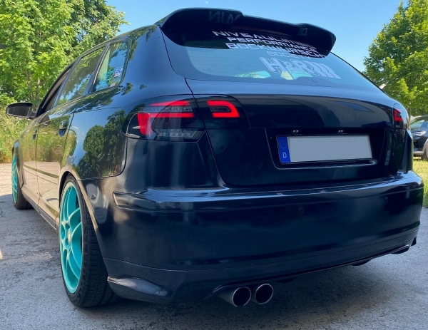 LED Rückleuchten für Audi A3 8P Sportback Bj 08-12 schwarz Facelift 8V-Design