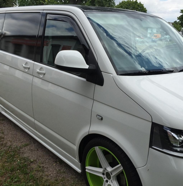 ClimAir WINDABWEISER REGENABWEISER schwarz für VW T6.1 Bus 3277D mit ABE Set links rechts