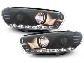 LED TAGFAHRLICHT Scheinwerfer für VW Scirocco 3 2015+ Facelift black schwarz