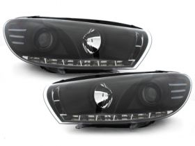 LED TAGFAHRLICHT Scheinwerfer für VW Scirocco 3 2015+ Facelift black schwarz
