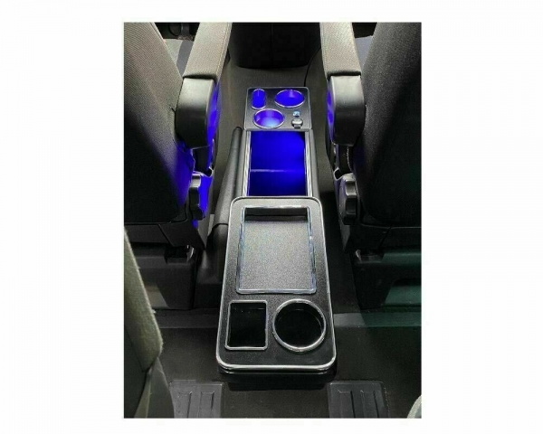 Mittelkonsole schwarz universell USB LED passend für Ford Tourneo