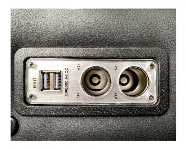 Mittelkonsole schwarz universell USB LED passend für Opel Vivaro
