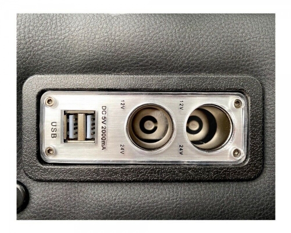Mittelkonsole schwarz universell USB LED passend für Renault Trafic