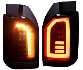 Voll LED Rückleuchten für VW T6.1 ab 2019 schwarz grau Heckklappe