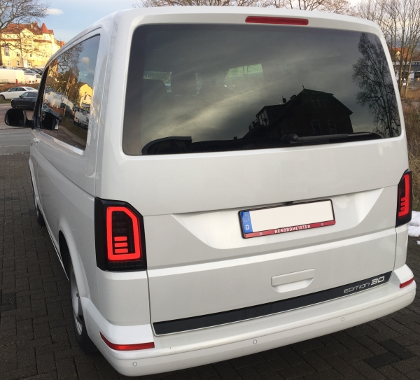 Voll LED Rückleuchten für VW T6.1 ab 2019 schwarz grau Heckklappe