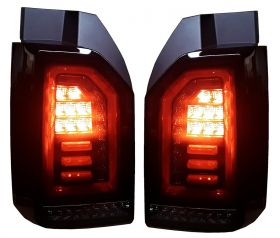 Voll LED Rückleuchten für VW T6.1 ab 2019 schwarz rot Heckklappe