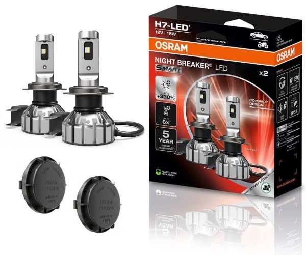 OSRAM NIGHT BREAKER H7 LED 330% Set für Hyundai ix20 Bj 10-19