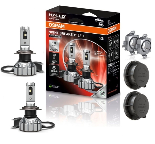 OSRAM NIGHT BREAKER H7 LED 330% Set für Opel Zafira C P12 16-19