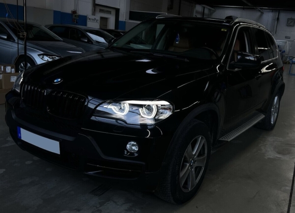 XENON Scheinwerfer für BMW X5 E70 2006-2010 ohne AFS schwarz Led Tagfahrlicht