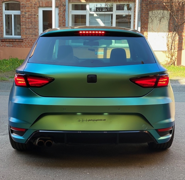 VOLL LED Rückleuchten für Seat Leon 5F 12-16 dunkelrot für orig. Halogen