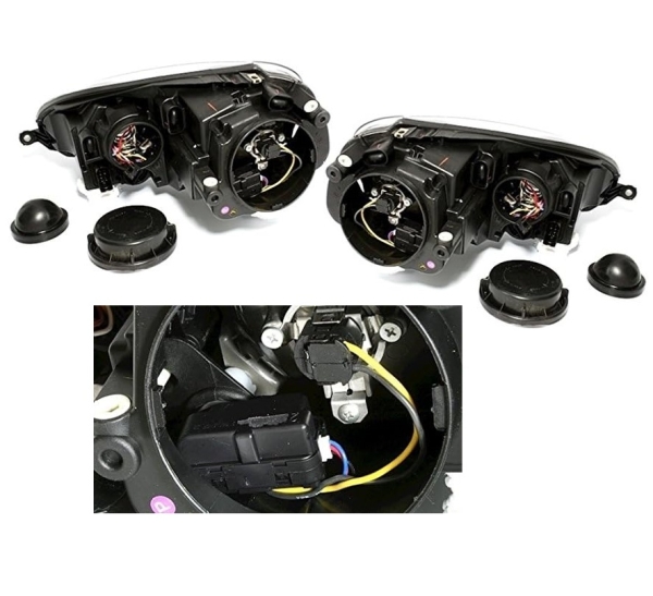 Depo Scheinwerfer für VW Golf 5 03-09 schwarz Hauptscheinwerfer SWV06ADB