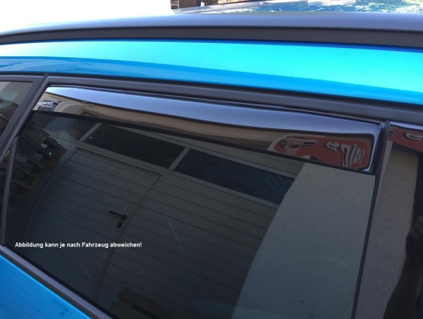 ClimAir WINDABWEISER REGENABWEISER schwarz hinten für VW Tiguan 5N 07-15 mit ABE 4147D
