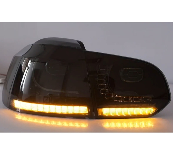 LED Rückleuchten für VW Golf 6 08-12 schwarz dynamischer Blinker VL