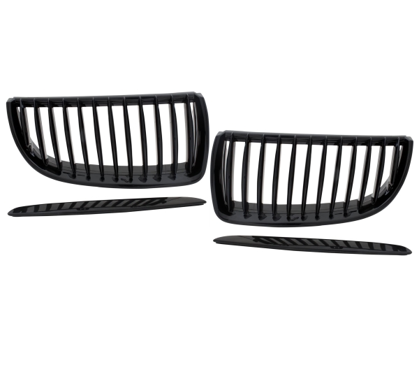 Frontgrill für BMW 3er E90 05-08 schwarz Klavierlack