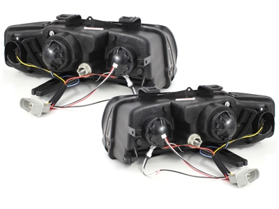 Scheinwerfer für AUDI A6 4B 01-04 Facelift Tagfahrlicht-Optik chrom