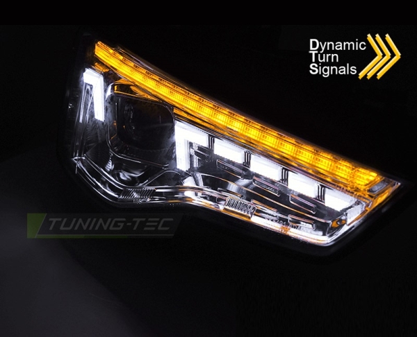Xenon Scheinwerfer für Audi A5 12-16 ohne AFS chrom D3S Laufblinker