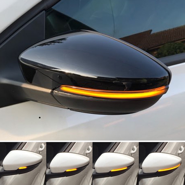 Dynamische Led Spiegelblinker schwarz für VW Beetle 11-19