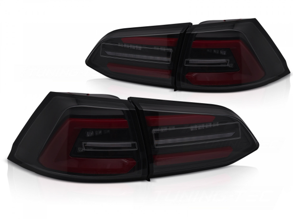 LED Rückleuchten für VW Golf 7 Variant 12-17 dynamischer LED Blinker schwarz smoke rot Sonar