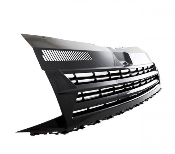 Frontgrill Kühlergrill ohne Emblem schwarz glänzend für VW T6 15-19 ABS