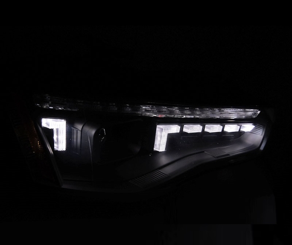 VOLL Led Scheinwerfer schwarz für Audi A5 12-16 mit Xenon ohne AFS Laufblinker