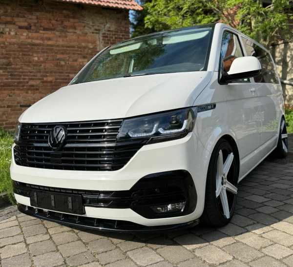 Cuspoiler Frontansatz schwarz glänzend für VW T6.1 Multivan / Caravelle / Transporter ab 2019
