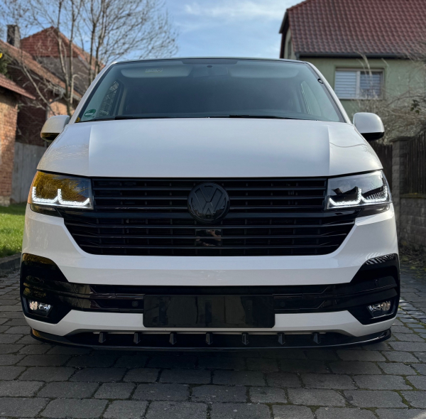Cuspoiler Frontansatz schwarz glänzend für VW T6.1 Multivan / Caravelle / Transporter ab 2019