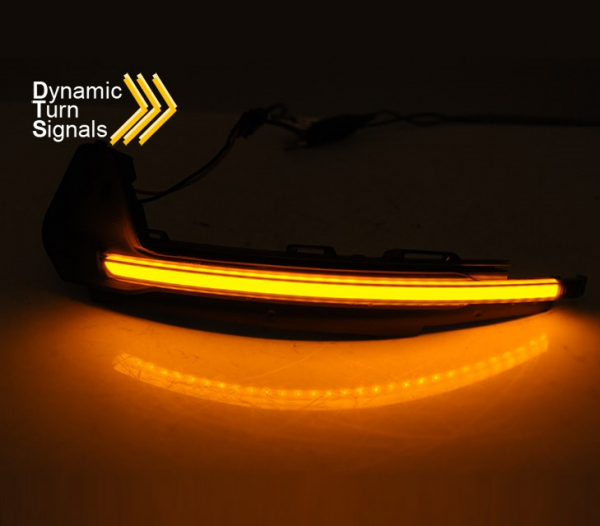 Dynamische Led Spiegelblinker schwarz für Audi A1 2010-2018