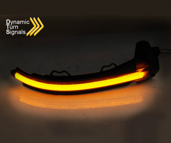 Dynamische Led Spiegelblinker schwarz für Audi A5 S5 F5 2016-