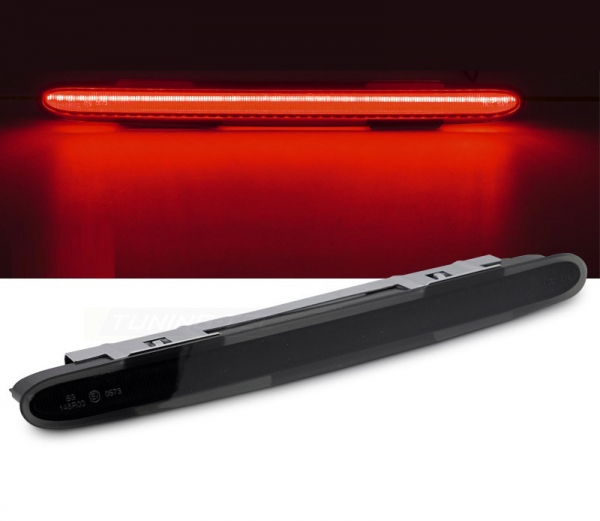 Lightbar Led Bremsleuchte für Mercedes SL R230 01-12 mit E-Zeichen schwarz smoke