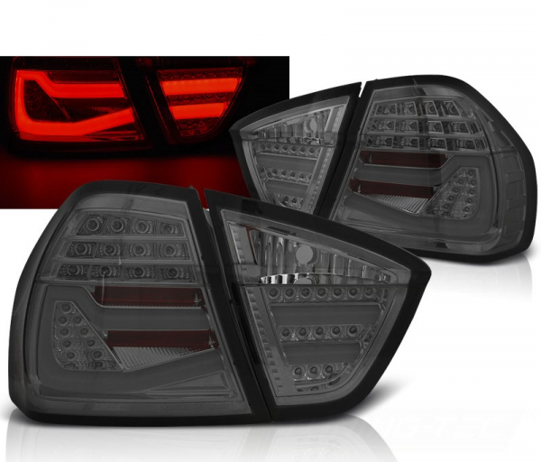 Lightbar LED Rückleuchten smoke für BMW E90 3er Limousine 05-08