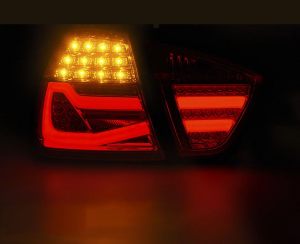 Lightbar LED Rückleuchten smoke für BMW E90 3er Limousine 05-08