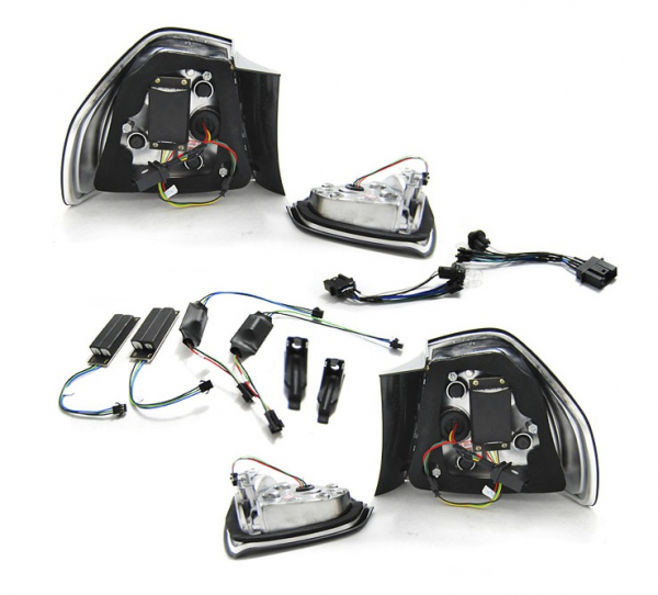 Lightbar LED Rückleuchten smoke für BMW E90 3er Limousine 05-08
