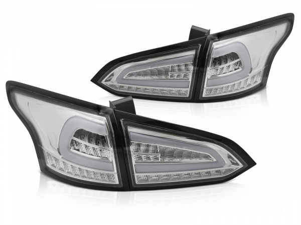 Led Rückleuchten für Ford Focus MK3 Turnier 2011-2018 dynamischer LED Blinker chrom