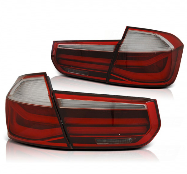 Led Rückleuchten für BMW F30 3er 11-18 Limousine rot chrom Depo