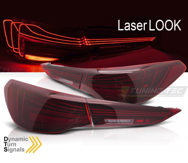 LaserLINE VOLL LED Rückleuchten Set für BMW 4er G22 G23 Coupe Cabrio 20+ rot