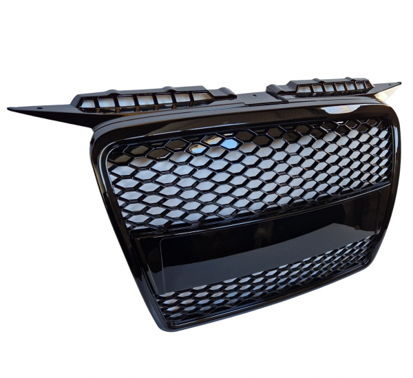Frontgrill für Audi A3 8P 05-08 Kühlergrill Wabengrill Grill ohne Emblem schwarz