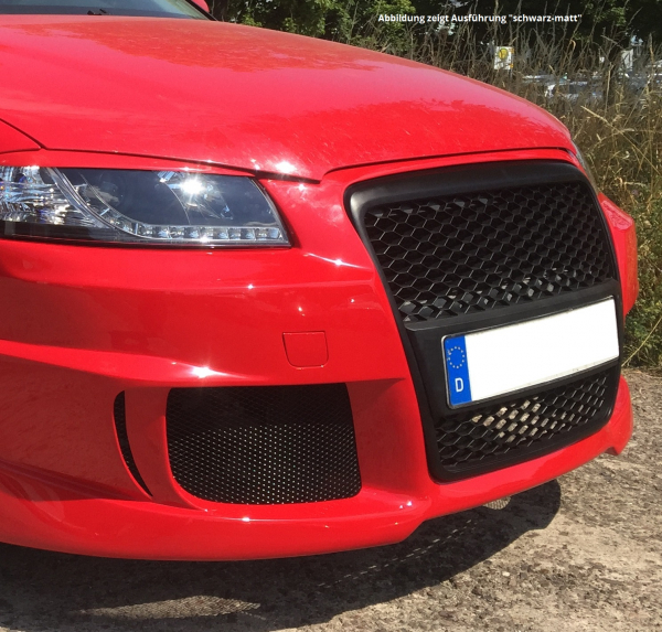Frontgrill für Audi A3 8P 05-08 Kühlergrill Wabengrill Grill ohne Emblem schwarz