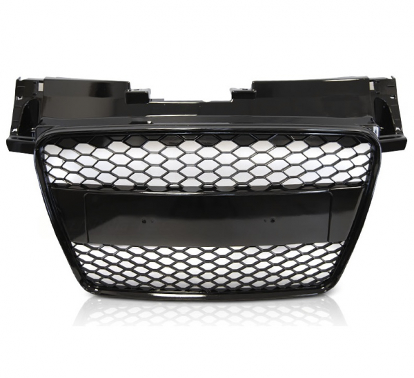 Frontgrill für Audi TT 8J 06-14 Kühlergrill Wabengrill Grill ohne Emblem schwarz
