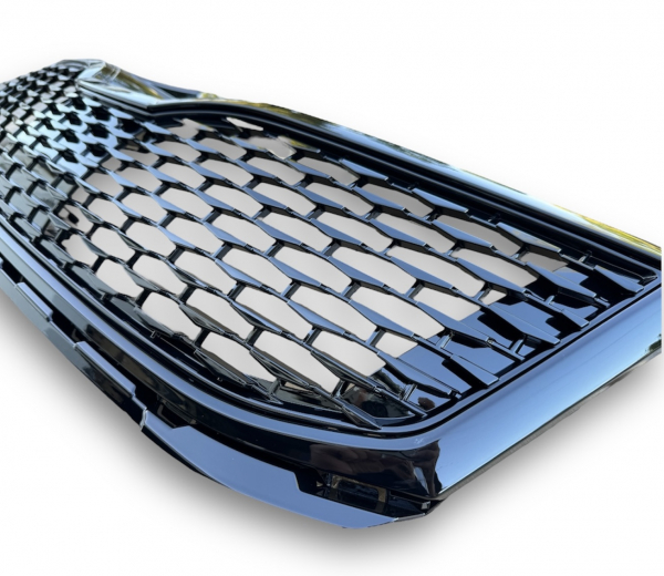 ABS Kunststoff Frontgrill Kühlergrill schwarz glänzend für Skoda Octavia 5E 17-20 Facelift Waben