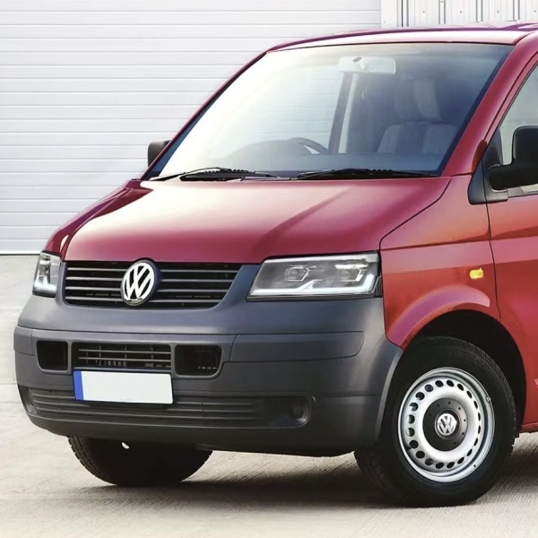 VOLL LED Scheinwerfer für VW T5 03-09 Tagfahrlicht Led Blinker statisch schwarz