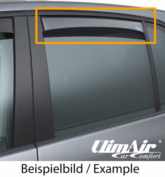 ClimAir WINDABWEISER REGENABWEISER schwarz hinten für VW Touran 1T ab 2003 bis 2015 mit ABE 2879D