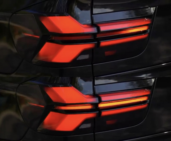Lightbar Led Rückleuchten für BMW X5 E70 Bj 06-10 schwarz rot dynamischer Blinker