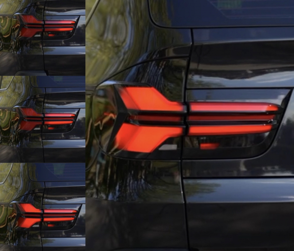Lightbar Led Rückleuchten für BMW X5 E70 Bj 06-10 schwarz rot dynamischer Blinker